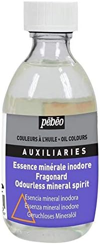 Pebeo 650307 245 ml Odourless Mineral Spirit, Transparent (Packaging may vary), 245 ml (Pack of 1)