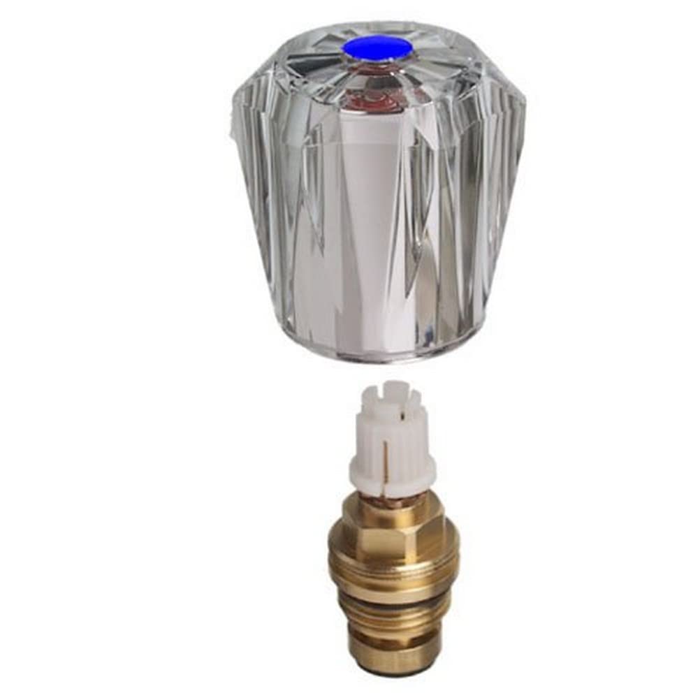 CORNAT TEC302401 Top Part Fitting acry.elec.Blue, Blue, 1/2 Zoll Aussengewinde