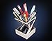 ArtsOnDesk Modern Art Pen and Pencil Holder St203 Stainless Steel Silver color Patented High-end Deck Accessory Desktop Pen Case Cup Tray Stand Office Organizer Christmas Valentines Gift.