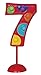 Flashing Number 7 Party Cake Decoration - 4.5