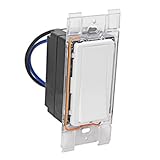Leviton WSS10-AUZ - Single-Pole - Advanced Wall Switch Receiver - Neutral - Faceplate Color Change Kit Included