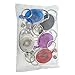 5 Pack - Premium Retractable Oval Shaped Badge Reels with Carabiner Belt Loop Clip, Keychain and ID Holder Strap by Specialist ID (Assorted Colors)