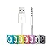 Mini USB Cable,10.5cm Length 3.5mm 2 in 1 USB Charger and Sync Data Cable for Apple iPod Shuffle 2nd / 3rd / 4th Generation