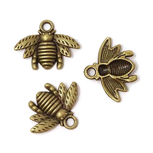 2 Honeybee+Pendants+Jewelry+Accessory+21x16mm