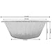 Fig & Leaf (60 Pack) Premium 5-Inch Pie Pans l Extra-Heavy Duty l Aluminum Foil for Baking Quiche Top Baker’s Choice Pie Tart Pan Tins