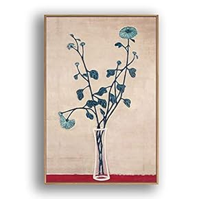 Framed Canvas Wall Art for Living Room, Bedroom Elegant Vase Plants by Sanyu Canvas Prints for Home Decoration Ready to Hanging - 16x24 inches
