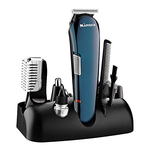 Hair Clipper 5 in 1 Charging Mode Electric Shaver/Nose Hair Profession Cordless Hair Clipper Men's Haircut Kit Suitable for Beards, Hair and Body, with Nose Hair Trimmer
