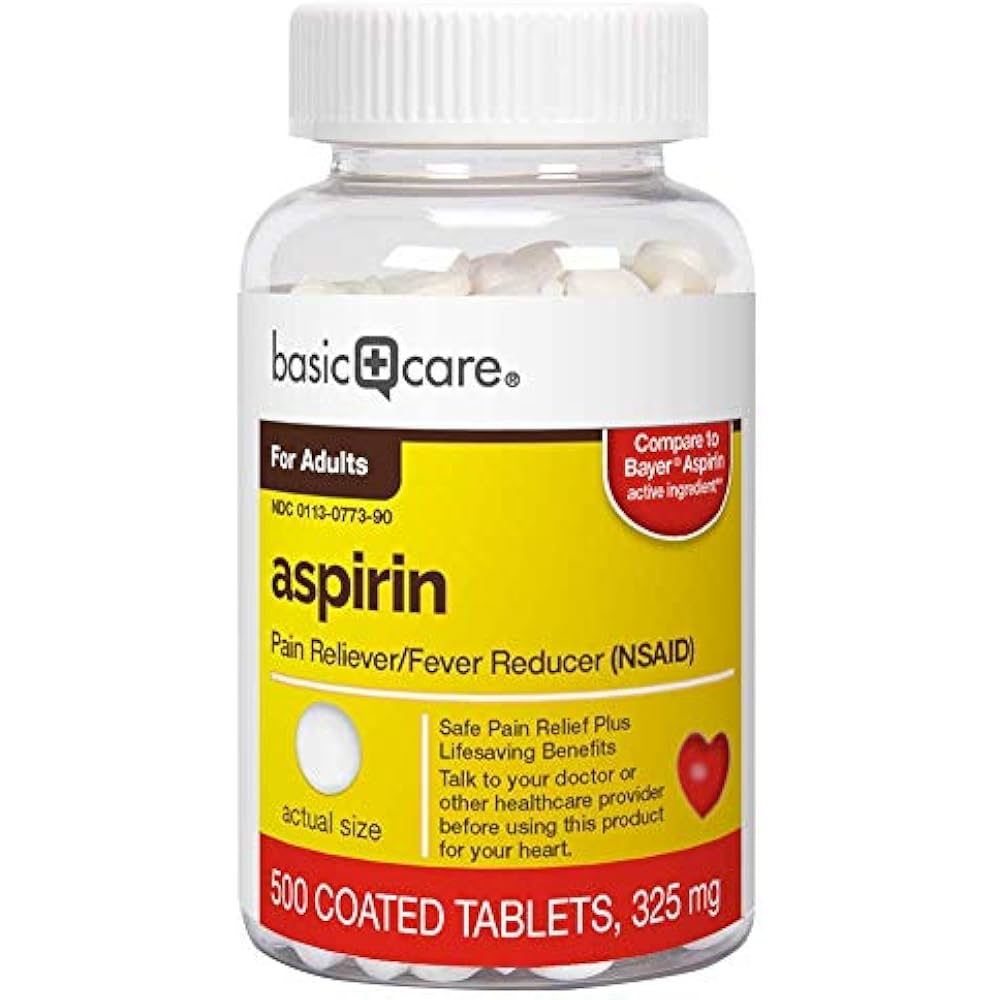 Amazon Aspirin Regular Strength Tablets 325mg 500 Count Health Personal