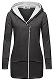 DJT Women's Long Sleeve Hooded Zip-up Sweatshirt