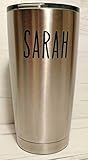Tall Font Custom Name For Tervis Yeti Decal, Yeti Rambler Decal, Yeti Tumbler Decal, Ozark Tumbler Decal, Wall Vinyl Decal, Ozark Trail Decal, RTIC, Wall Filler, Vinyl Decal Stickers