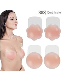 Pezón Cubierta Silicona Pétalos de mama Adhesivo Impermeable Reutilizable Levantamiento de senos Pasties para damaes 2 pares