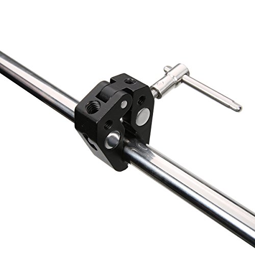 Dazzne 11 inch Adjustable Aluminum Alloy Articulating Friction Magic Arm & Large Super Clamp for DSLR Camera Rig, LED Lights, Flash Light, LCD Monitor (11 inch)