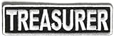 Treasurer Patch 3.5 Inch White - By Ivamis Trading - 3.5x1 inch