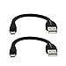 Micro USB Cable,Coeuspow Durable Silicone USB Charge Data Sync Cable for Samsung Galaxy S6/5 Note HTC Nokia Motorola Lg Google Nexus, Android Smartphone and Tablet-2Pack 6 Inch (15 cm)