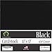 Clear Path Paper - Black Cardstock - 12 x 12 inch - 65Lb Cover - 25 Sheets