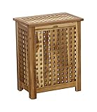 DecoTeak Solid Lattice Hamper, Brown