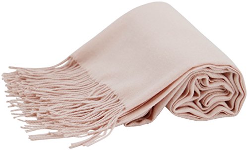 Baby Pink Thick Solid Color Design Cotton Blend Shawl Scarf Wrap Pashmina CJ Apparel NEW