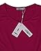 Styleword Women's Sleeveless Casual Cotton Flare Dress(Wine,M)