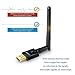 SeoJack AC600 Dual Band(5GHz and 2.4GHz) Wireless USB Wifi Adapter With External Antennas,For Device of Windows XP/Vista/7/8/8.1(32/64bits)/ MAC OS X 10.7.X and Above