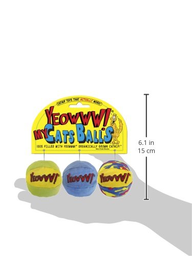 Yeowww My Cats Balls, 3 Balls per Pack