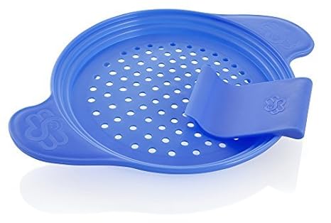 Muxel Spätzlewunder die Alternative für Spätzlebrett, Hobel Spätzlepresse mit Schaber, blau