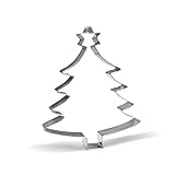 5.4 inch Christmas Tree with Star Cookie Cutter