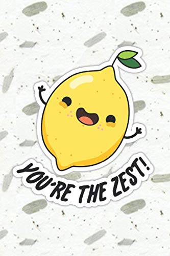 You're The Zest Cute Lemon Pun | Punny Doodles Notebook Journal: 100 Page lined notebook journal for writing, composition, notes.