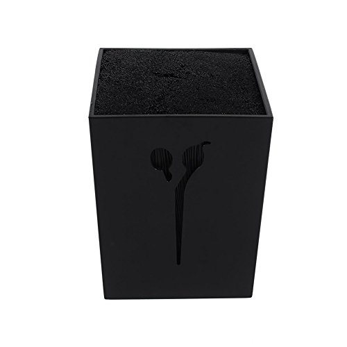 MissLytton Professional Salon Scissors Holder Rack, Hairdresser Scissor Storage Case Keeper, Modern Hairdressing Combs Clips Desktop Desk Organizer Accessories for Hair Stylist Office Home - Black - Thumbnail 2