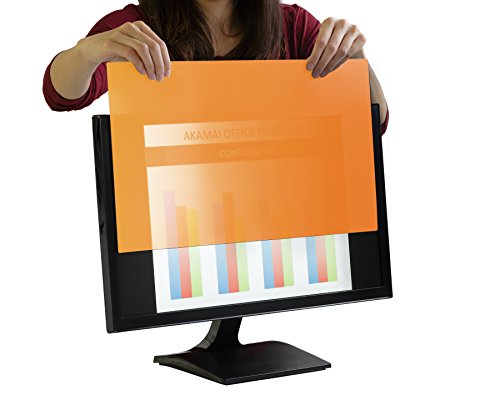 Akamai Office Products High Clarity Gold 22.0 Inch (Diagonally Measured) Privacy Screen Filter for Widescreen Computer Monitors-Anti-Glare PLEASE MEASURE CAREFULLY