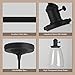 Pathson Industrial Glass Pendant Lighting, Black Vintage Style Hanging Light Fixture for Living Room Dining Room