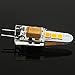 Bonlux 5-packs LED G4 Bi-pin Base Light Bulb 12V 2 Watts Warm White 20W G4 Halogen Bulb Replacement