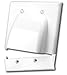 Vanco 120627X Bulk Cable 2 Gang Faceplate