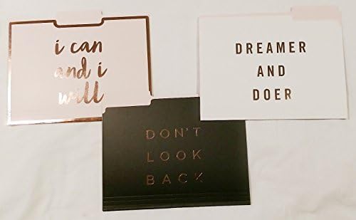 Roobee File Folders, Don't Look Back, Dreamer and Doer, I Can And I Will 9 ct (3 of ea design)