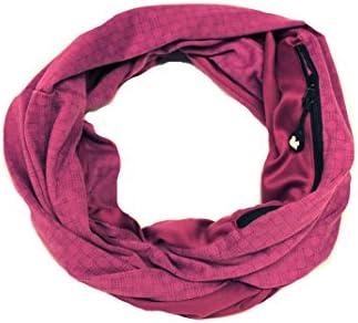 Pocketed Infinity Scarf by Sholdit: Dot Collection (Dot Magenta)