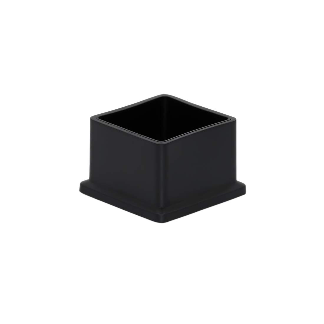 Flyshop Furniture Table Covers Chair Leg Caps Floor Protectors Non-Marking PVC, Square Legs, 4 Pack, Black, 35 x 35 mm, 1-3/8" x 1-3/8"