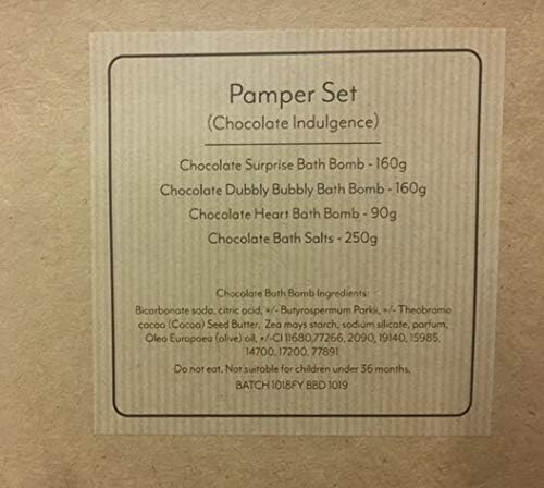 Chocolate Indulgence Bath Bomb Pamper Box Gift Set, 4 Count (Pack of 1) - Image 4