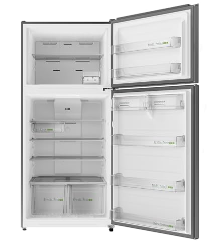 Midea 866L Gross & 651L Net Double Door Refrigerator, Multi-Air Flow Technology, Equipped With Smart Sensor, Electronic Control, Inverter Quattro, Active-C Fresh, Smart Cooling, Silver MDRT866FGE46AE