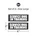 Service Dog in Training Patch with Hook Back and Reflective Lettering for Service Dog in Training Vests (Large - 2
