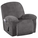 H.VERSAILTEX Recliner Chair Cover Velvet Plush