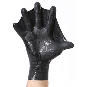 DarkFin Webbed Power Swimming Gloves (1 Pair) for Men, Women, Scuba Diving, Snorkeling, Spearfishing, Surfing in Cold…