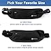 Miolle Slim Running Belt for Fitness and Workout, Bounce Free RFID Blocking Money Belt Waist Pack for Men and Women Phone Holder Will Fit All
