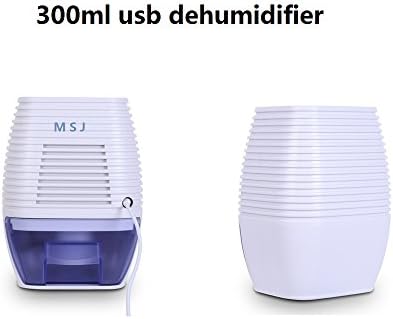 Dehumidifier,MSJ Thermo-Electric Small Air Dehumidifiers Compact Moisture Absorber for Home Closet Basements Kitchen Office (usb cable(300ML))