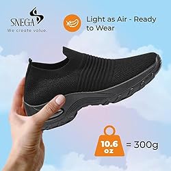 SNEGA Slip On Walking Shoes for Women - Fashion Non