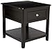 Signature Design by Ashley Carlyle Rectangular End Table Almost Black