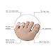 AnHua®Unisex Small Toe Soft Silicone 2 Holes Orthotics Bunion Tail Toe Straightener Separator Shield Protector Spreader Corrector Adjuster Foot Pain Relief