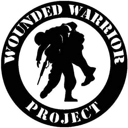 DECAL-STYLE - 17.8CMx17.8CM WOUNDED WARRIOR PROJECT Vinyl Decal Car Sticker Black