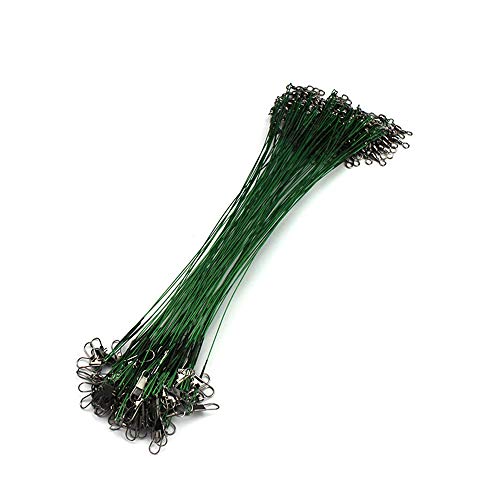 Ogquaton en Acier Inoxydable Chef De Ligne Corde De Pêche Ligne Leurre Chef Pivot Snap Anti-Morsure Ligne De Pêche…