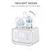 Owlpow Baby Bottle Warmer, Bottle Steam Sterilizer Multifunctional Bottle Warmer with Auto Power-Off and Temperature Control (White)