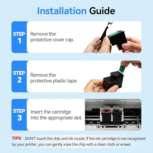 Sunnieink Ink 303XL BK/CMY - 750/450+ Pages, Replacement for HP 303 Original Cartridge Black & Colour, for HP Envy Inspire 7220e 7920e 7924e Envy Photo 6220 6230 6232 7120 7830 7930 Tango X