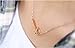 WDSHOW Sideways Cross Necklace,Rose Gold or Silver,16.5-18.5 inch
